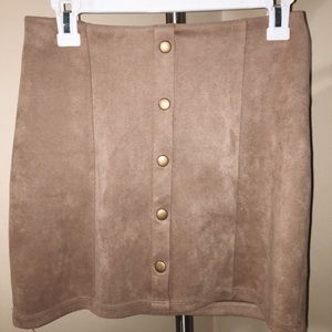 Tan body con skirt